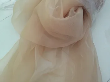Горячая 150 см шириной 3 метра/лот Свежая обнаженная мягкая ткань из органзы прозрачная ткань хорошего качества для блузки бальное платье юбка свадебное платье пачка