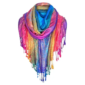 Женщины Леди Мусульманский Народный Квадратный шарф с кисточками на заказ, Шаль, Дорожный шарф, Шаль для женщин, Модный Повседневный длинный шарф для леди