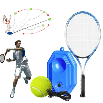 Теннисный Тренажер Rebound Ball with String Тренажер для Самостоятельного Занятия Теннисом для Детей Взрослых Начинающих с 1 Мячом и 1 Ракеткой