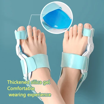 Регулятор косточки для большого пальца Ортопедический Выпрямитель для пальцев ног Уход за ногами Сепаратор для пальцев Ног Облегчение боли в ногах Защита ног