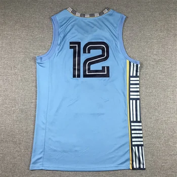 Баскетбольные майки на заказ № 12, футболки Morant, у нас есть ваш любимый спортивный сетчатый рисунок с вышивкой, смотрите Видео о продукте