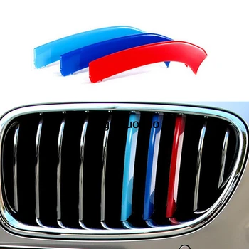 3D M Решетка спортивного автомобиля, спортивная полоса, наклейка из АБС-пластика, подходит для 2015-2017 BMW 2 серии 7 Seats Travel Edition Gran Tourer