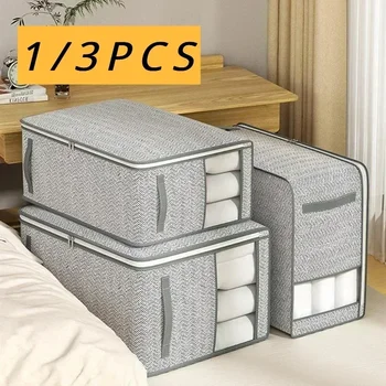 Складная сумка для хранения одежды Визуальные чехлы для одеяла с ручкой Органайзер для домашней подушки, одеяла, Сортировочный ящик для хранения в гардеробе