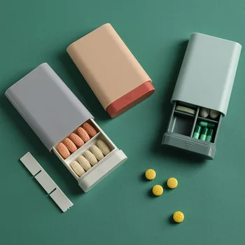 Модная портативная коробка для таблеток в скандинавском стиле, дозатор для таблеток, коробки для лекарств, органайзер для аптечек