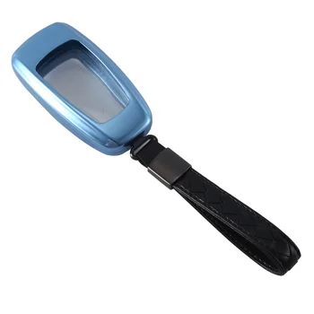 Чехол для ключей от автомобиля, брелок для ключей, автомобильные аксессуары для Escort Focus Mondeo, синий